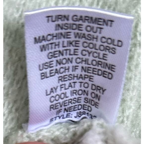 It’s Our Time Women’s Cardigan Mint And White Size Medium Cropped - Picture 5 of 5